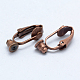 Accessoires de convertisseurs de boucles d'oreilles à clipser en laiton KK-Q115-R-2
