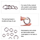 PandaHall 1 Box Zinc Alloy Key Clasp Findings Platinum Spring Gate Rings Metal Clasp Findings for Jewelry Making 7.4x7.2x1.7cm PALLOY-PH0012-68-3