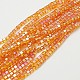 Electroplate Glass Beads Strands EGLA-D018-8x8mm-52-1