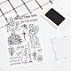 塩ビプラスチックスタンプ  DIYスクラップブッキング用  装飾的なフォトアルバム  カード作り  スタンプシート  イースターのテーマ模様  16x11x0.3cm DIY-WH0167-56-530-6