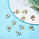 Beebeecraft 20 pièces/boîte breloques dauphin en laiton plaqué or 18 carats animaux marins pendentif breloques accessoires de bijoux pour collier bracelet fabrication de bijoux KK-BBC0002-91-4