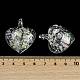 Подвески lampwork FOIL-K003-02C-3