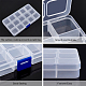 SUPERFINDINGS Plastic Bead Storage Container CON-FH0001-41-4