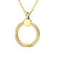 Openable Snake Chain Shape Brass Pendants KK-I685-02G-2