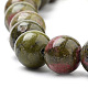 Natural Unakite Beads Strands G-S259-14-4mm-3