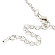 Collana pendente in acrilico di San Valentino con catene in lega di zinco NJEW-D049-01C-P-3