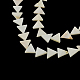 Треугольник натуральные морские ракушки бисер пряди X-SSHEL-F290-11-1