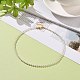 Акриловые ожерелья из бисера с искусственным жемчугом и стеклянными бусинами для женщин NJEW-JN04132-2