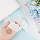 綿中空刺繍レーストリム  ちょう結びの模様  ホワイト  1-5/8インチ（40mm） SRIB-WH0011-053-3