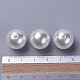 ABS Plastic Imitation Pearl Round Beads MACR-F033-8mm-24-4