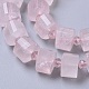 Natürlichen Rosenquarz Perlen Stränge G-G801-02-3