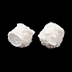 オペーク樹脂ビーズ  踊るライオン  ホワイト  16~17x16~16.5x15.5mm  穴：2mm RESI-D002-01A-2