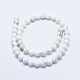 Chapelets de perles en howlite naturelle G-P353-01-8mm-2