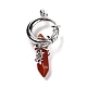 Natural Red Agate Pendants G-I0322-03P-06-2