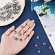Chgcraft 40 pièces 5 couleurs galvanoplastie perles de verre transparentes EGLA-CA0001-12-3