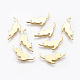 合金子猫カボション  UVレジンDIY用  エポキシ樹脂  プレスジュエリー  猫のシルエット  ゴールドカラー  14x18x1mm PALLOY-WH0051-01G-05-1