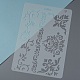 Пластиковые многоразовые шаблоны трафаретов для рисования DIY-F018-B09-4