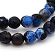 Natural Weathered Agate Faceted Round Beads Strands G-A134-02A-6mm-1