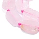Granos naturales de abalorios de cuarzo rosa G-K245-J03-C01-3