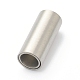 304 Stainless Steel Magnetic Clasps with Glue-in Ends STAS-B017-01C-P-3
