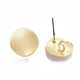 Smooth Surface Alloy Stud Earring Findings X-PALLOY-T064-43MG-2