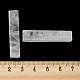 天然石クオーツクリスタルペンダント  ロッククリスタルペンダント  長方形チャーム  38~41x7.5~8x7.5~8mm  穴：1.5mm G-M417-02F-4