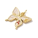 Подвески из латуни с эмалью и блестками KK-Q098-39G-A-2