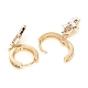 Brass Micro Pave Cubic Zirconia Huggie Hoop Earrings EJEW-G276-03G-3