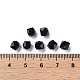 不透明なアクリルビーズ  多面カット  正方形  ブラック  5.5x5.5x5.5mm  穴：1.8mm  約4485個/500g MACR-S373-112A-A01-4