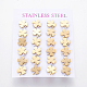 304 Stainless Steel Stud Earrings EJEW-L227-049G-1