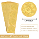 Craspire 2 pulgada de oro en relieve sobre sellos pegatinas nudo celta 100 piezas adhesivo en relieve sellos de papel de aluminio etiqueta para invitaciones de boda embalaje de regalo DIY-WH0211-260-2