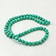 Natural Mashan Jade Round Beads Strands G-D263-4mm-XS15-2
