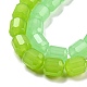 Chapelets de perle en verre imitation jade GLAA-G112-02-M-3