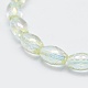 Chapelets de perles en verre électroplaqué EGLA-G025-3