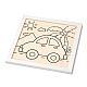 Наборы для рисования из целлюлозы с рисунком автомобиля своими руками DIY-G033-01C-5