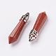 Synthetic Goldstone Pointed Pendants G-P309-09-2