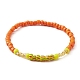 Bracelet extensible en perles de verre pour femme BJEW-JB09577-3