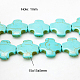 Chapelets de perles en turquoise synthétique X-TURQ-H055-28-2