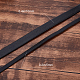 Gorgecraft フラット レザー ジュエリー コード  ジュエリーDIY製版材料  ブラック  10x1.4mm  約5.47ヤード（5m）/ロール WL-GF0001-06A-01-5