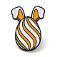 Œuf de Pâques avec épingles en émail oreille de lapin pour femme JEWB-D017-02B-EB-1