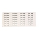DIYシールステッカー  ラベル貼付絵ステッカー  ギフト包装用  自家製という言葉の長方形  ホワイト  30.4x13x0.05cm  28pcs /シート AJEW-P082-Q01-02-1
