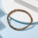 Bracelets extensibles en perles de rondelle de jaspe naturel BJEW-JB09980-09-2