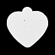 Schede espositive per orecchini di carta a forma di cuore AJEW-A051-04-2