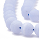 Chapelets de perles en agate avec dentelle bleue naturelle G-T106-035-2