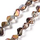 Perles de verre plaquées arc-en-ciel EGLA-Q066-FR01-1