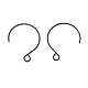 Ion Plating(IP) 316 Surgical Stainless Steel Earring Hooks STAS-D183-03EB-01-2