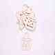 Calabaza jack-o'-lantern forma halloween recortes de madera en blanco adornos WOOD-L010-08-7