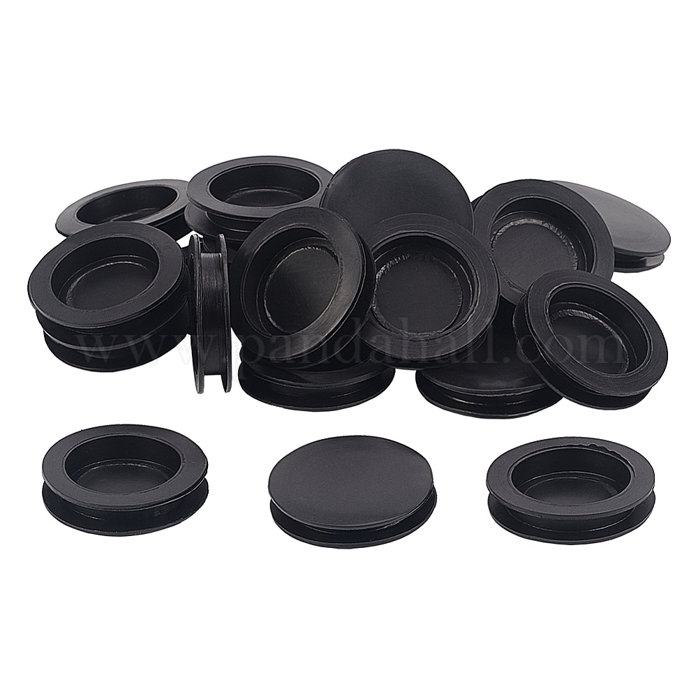 Shop BENECREAT 50PCS Black Piggy Bank Plug Inner Diameter 32mm Round