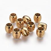 Гладкие бусины из нержавеющей стали марки 304 STAS-Q146
