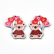 Печатные подвески дерева WOOD-T032-04A